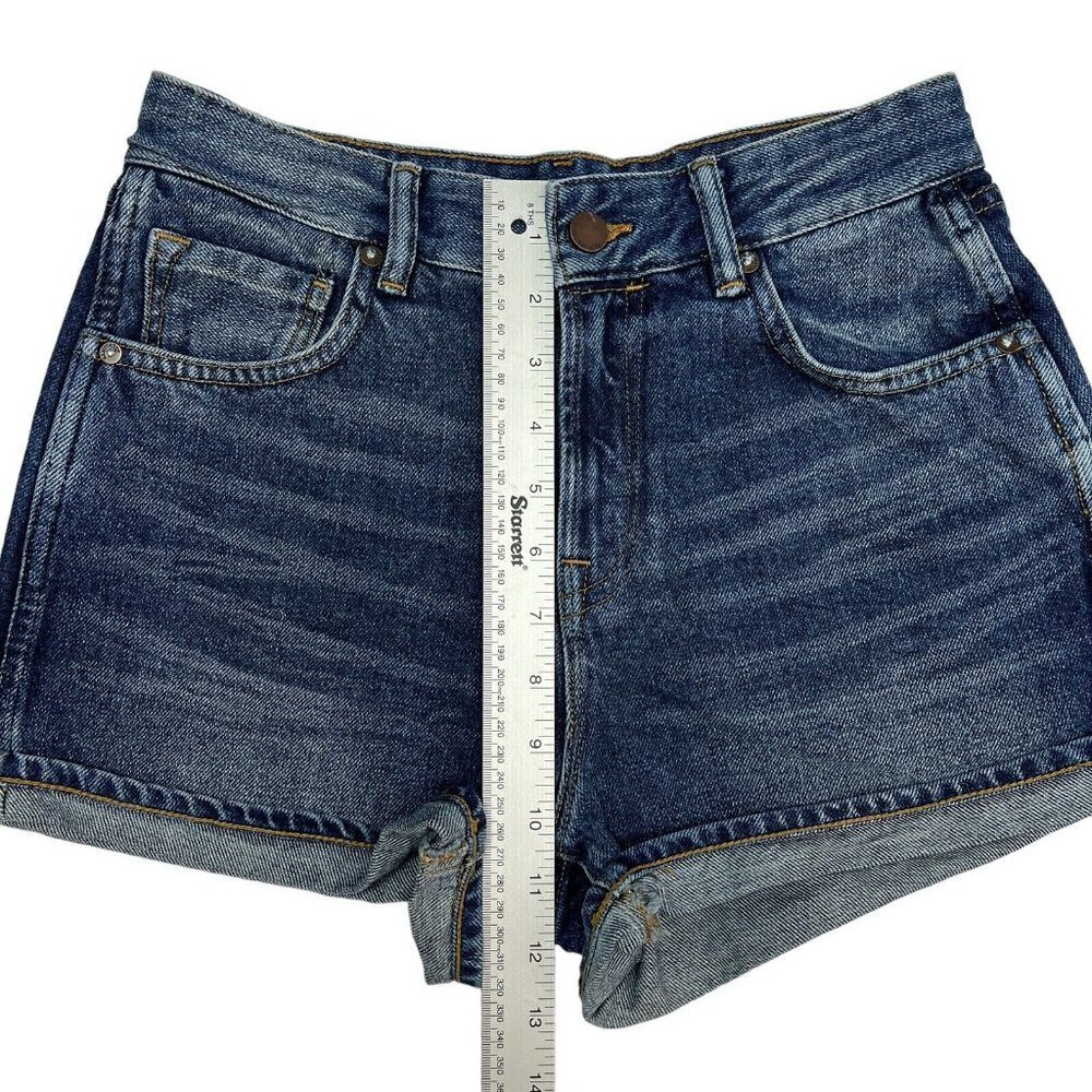 All Saints Denim Jean Shorts High Rise Womens 27 - Picture 5 of 9